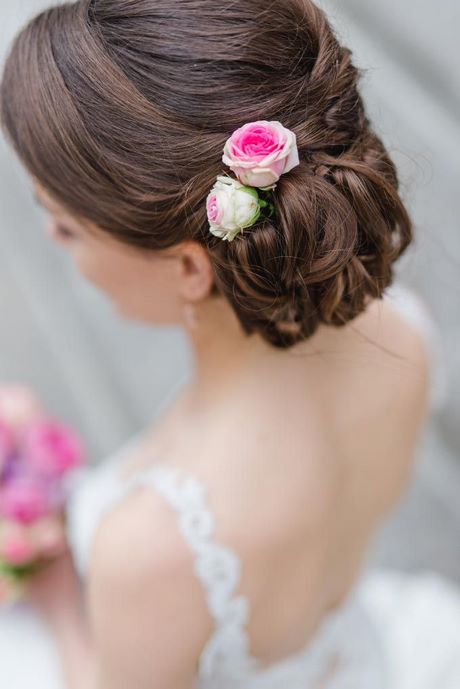 Haar blumen hochzeit