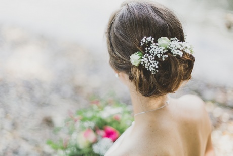 Haar blumen hochzeit