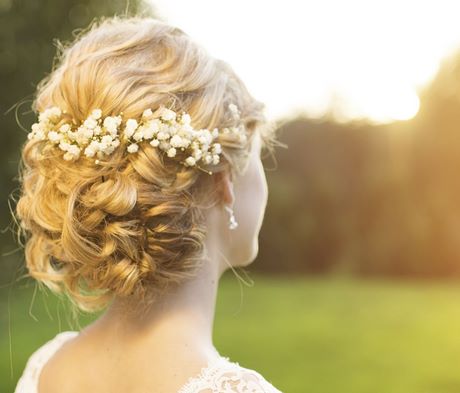 Haar blumen hochzeit