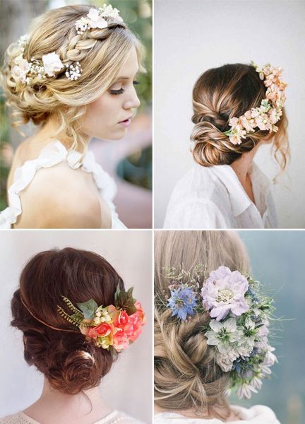 Haar blumen hochzeit