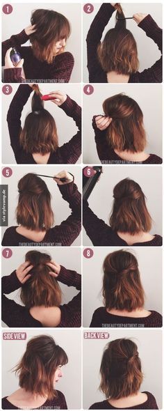 Haare schnell frisieren