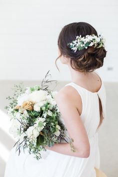 Hochzeit blumen haare