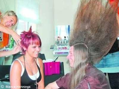 Irokese mit langen haaren