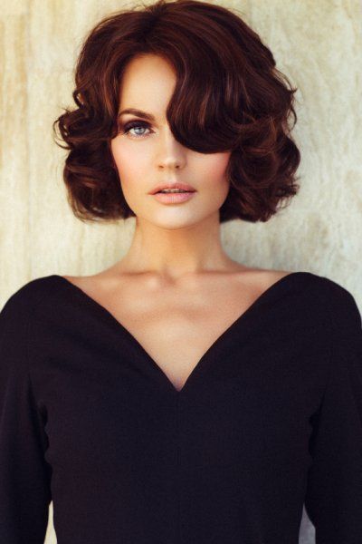 Mittellange haare locken frisur