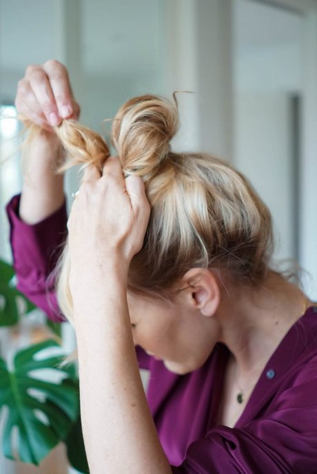 Dutt machen lange haare ohne duttkissen