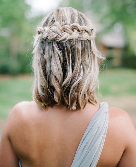 Flechtfrisuren kurze haare hochzeit