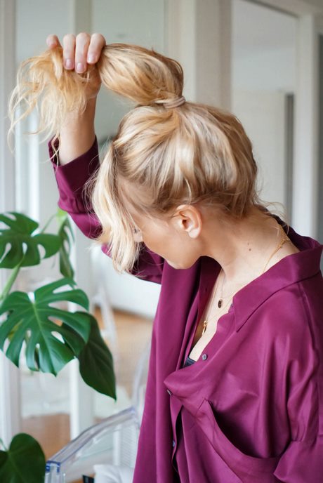 Haare dutt lässig