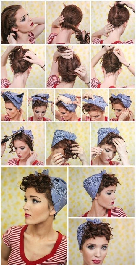 Rockabilly bandana binden