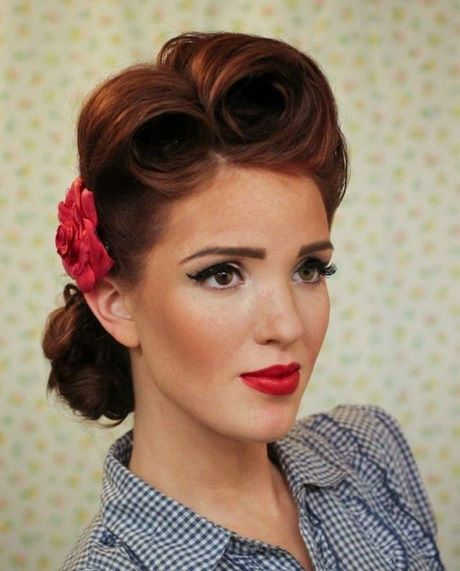 Rockabilly style girl haare