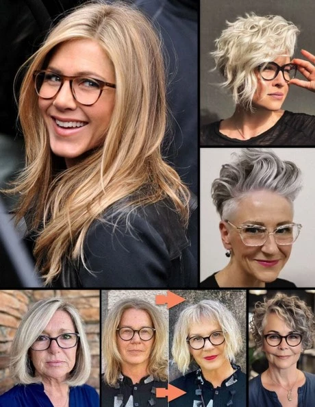 Frisuren ab 60 die jünger machen mit brille