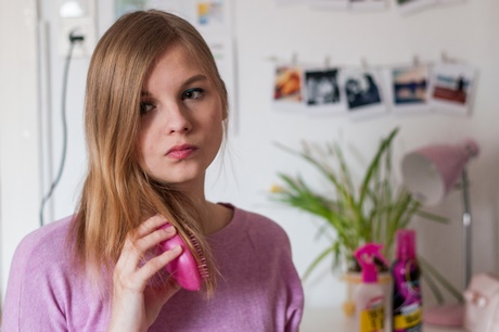 Dünne und wenig haare