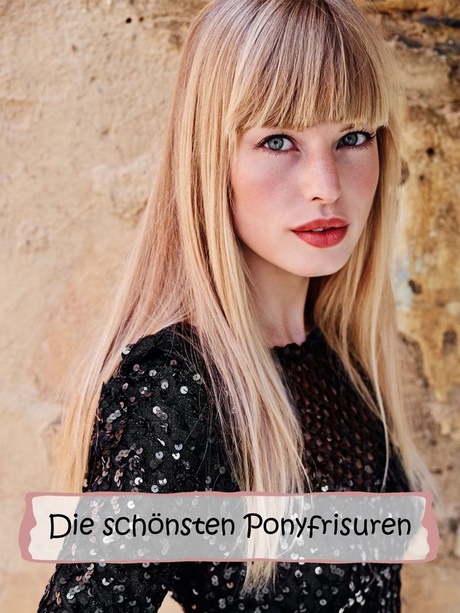 Frisuren 2017 langhaar mit pony