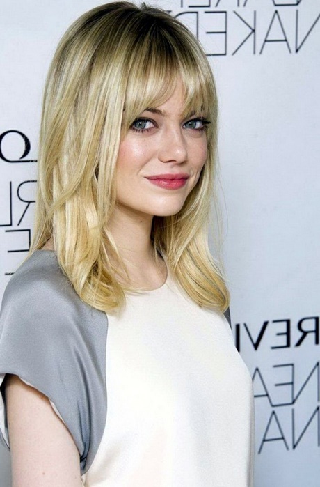 Frisuren blond mit pony