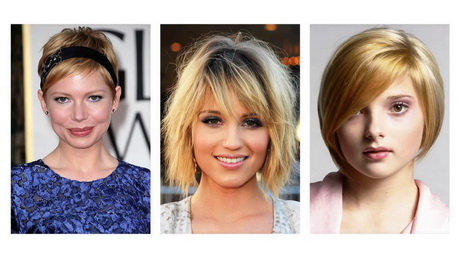 Frisuren für runde gesichter 2017