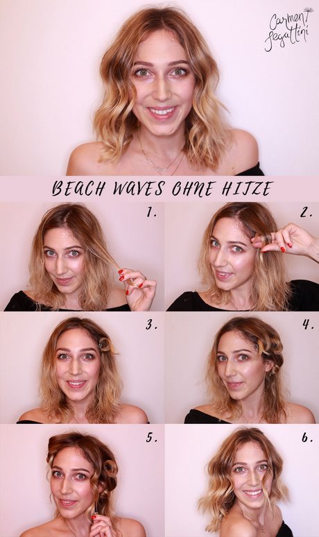 Beach waves frisuren bilder