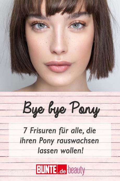 Frisuren zum pony rauswachsen lassen