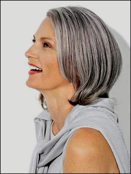 Graue haare mittellang